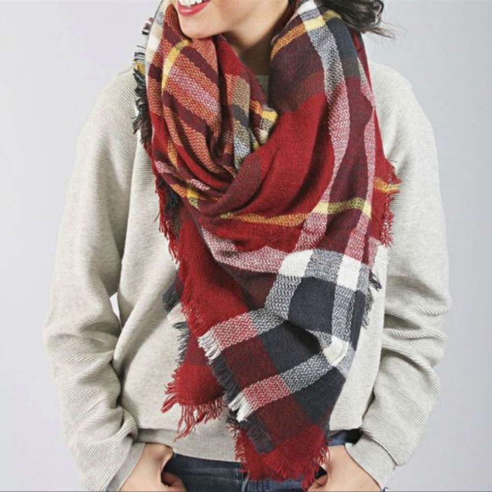 Multi colored Blanket scarf